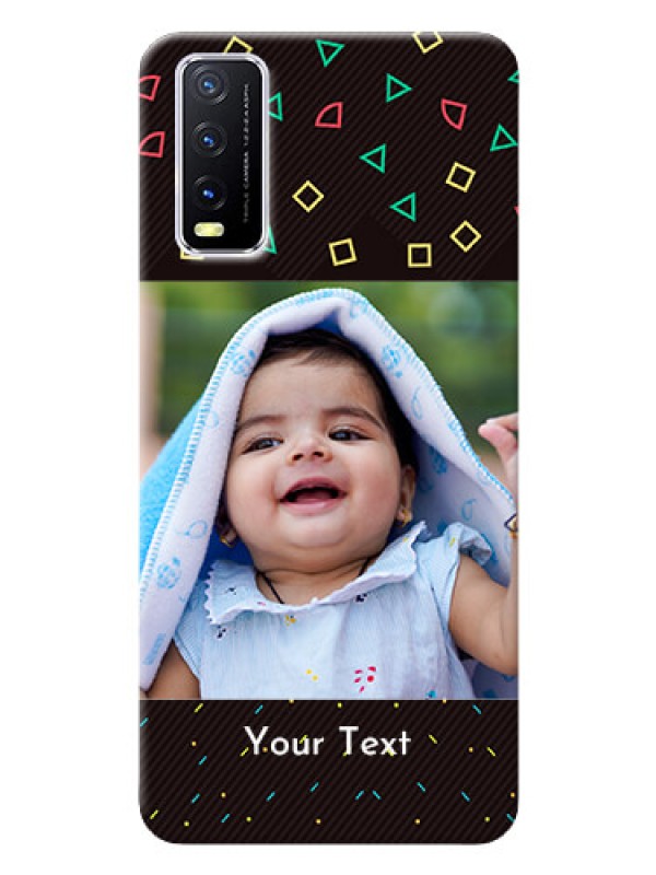 Custom Vivo Y12S custom mobile cases with confetti birthday design