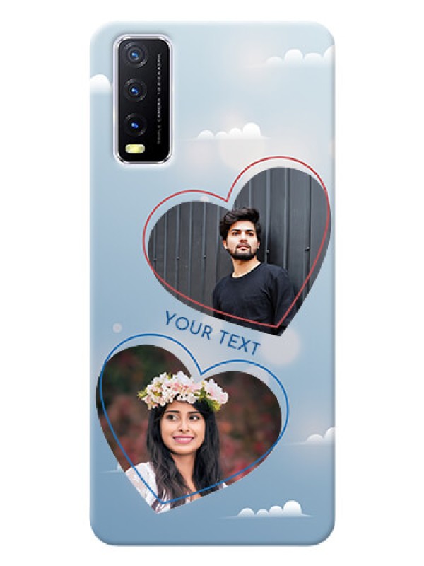 Custom Vivo Y12S Phone Cases: Blue Color Couple Design 