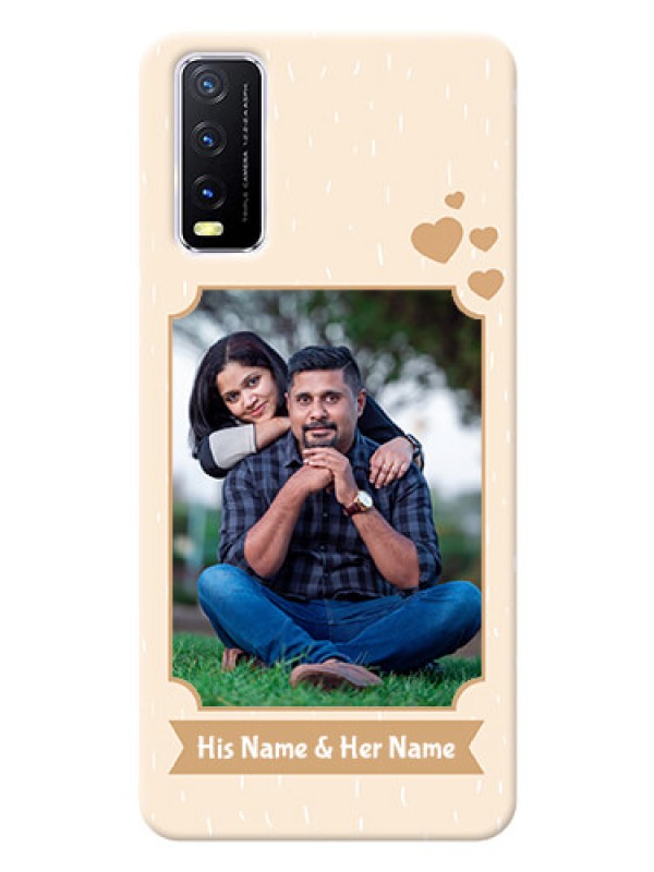 Custom Vivo Y12S mobile phone cases with confetti love design 