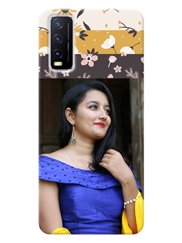 Custom Vivo Y12S mobile cases online: Stylish Floral Design