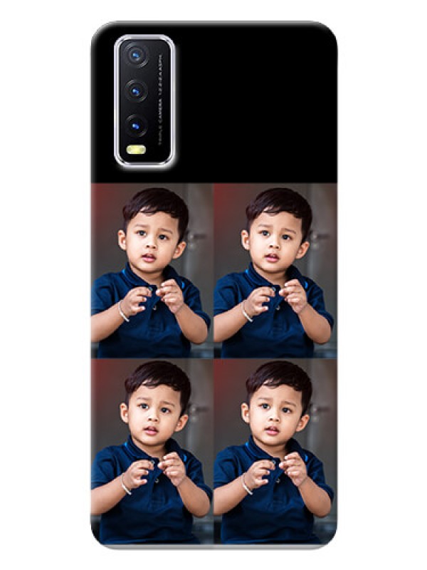 Custom Vivo Y12S 4 Image Holder on Mobile Cover