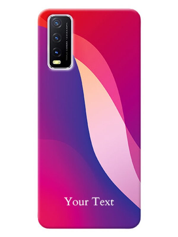 Custom Vivo Y12S Mobile Back Covers: Digital abstract Overlap Design