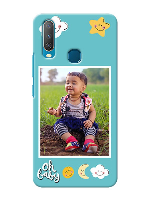 Custom Vivo Y15 Personalised Phone Cases: Smiley Kids Stars Design