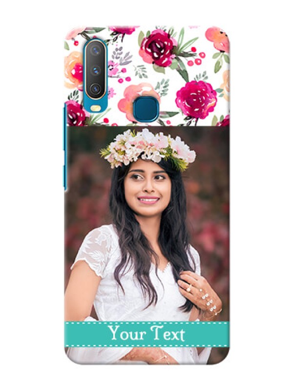 Custom Vivo Y15 Personalized Mobile Cases: Watercolor Floral Design