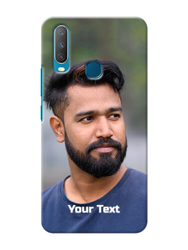 Custom Vivo Y15 Mobile Cover: Photo with Text