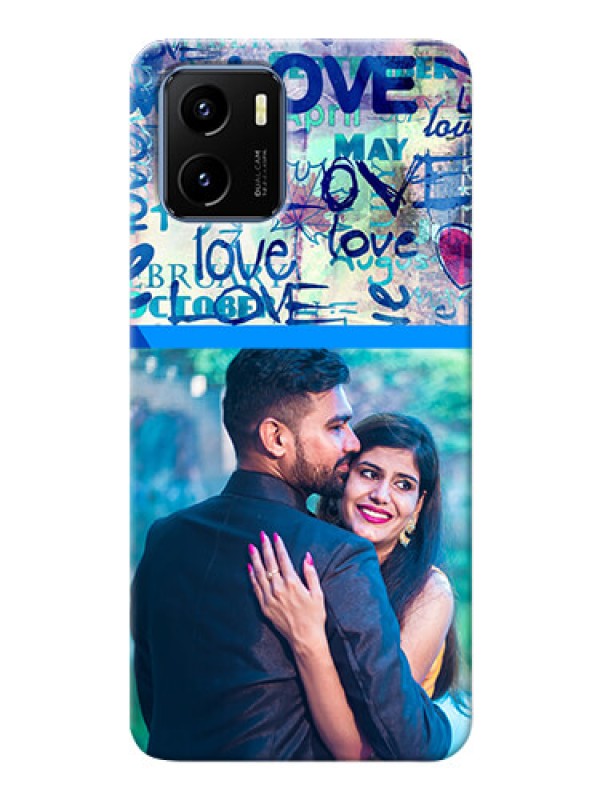 Custom Vivo Y15c Mobile Covers Online: Colorful Love Design