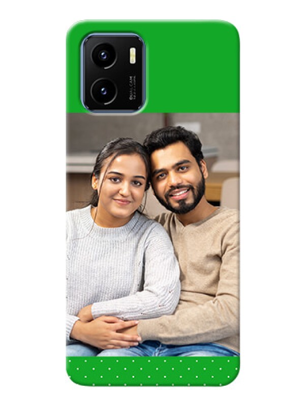 Custom Vivo Y15c Personalised mobile covers: Green Pattern Design