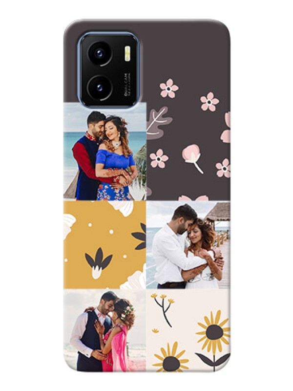 Custom Vivo Y15c phone cases online: 3 Images with Floral Design