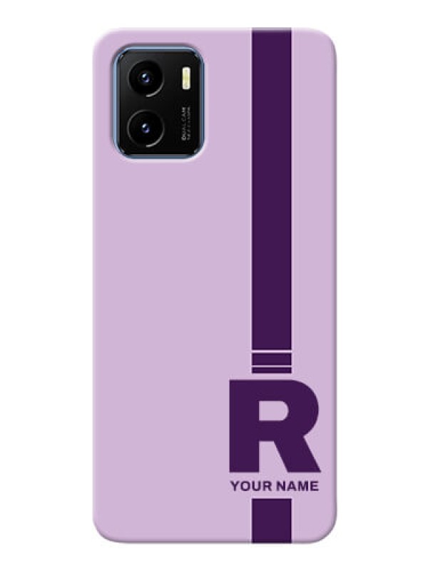 Custom Vivo Y15C Custom Phone Covers: Simple dual tone stripe with name Design