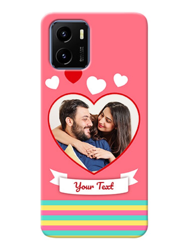 Custom Vivo Y15s Personalised mobile covers: Love Doodle Design