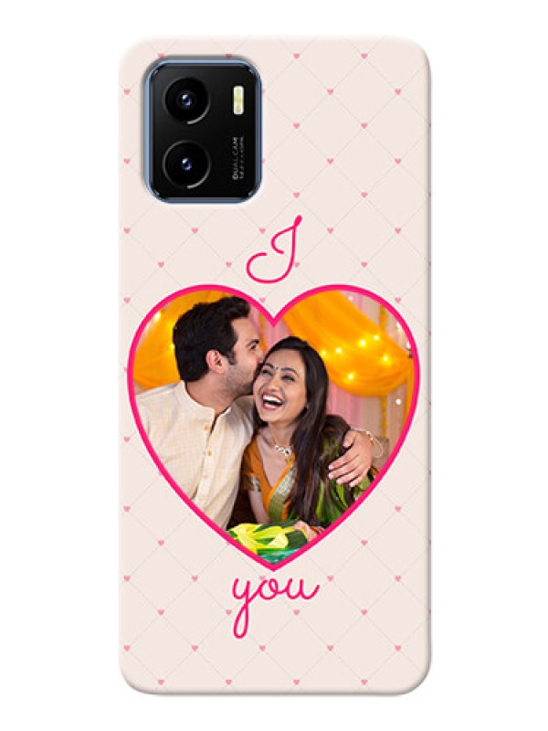Custom Vivo Y15s Personalized Mobile Covers: Heart Shape Design