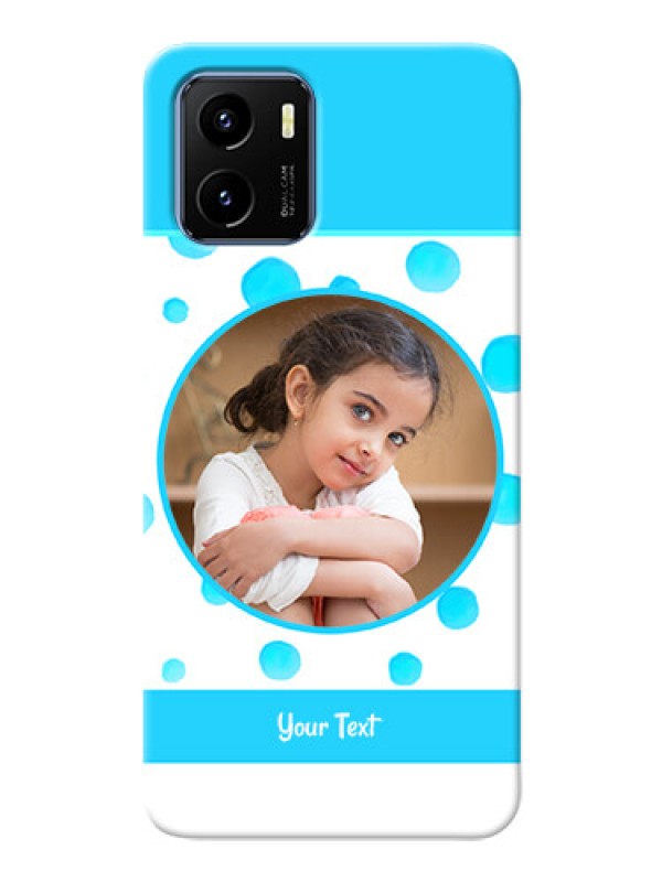 Custom Vivo Y15s Custom Phone Covers: Blue Bubbles Pattern Design