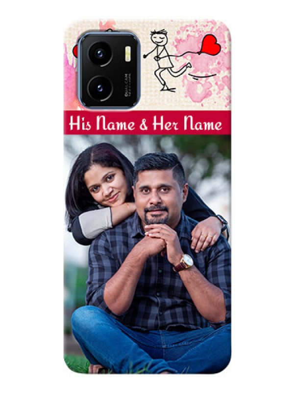 Custom Vivo Y15s phone back covers: You and Me Case Design