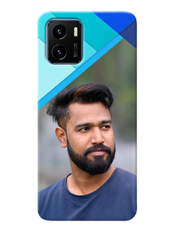 Custom Vivo Y15s Phone Cases Online: Blue Abstract Cover Design