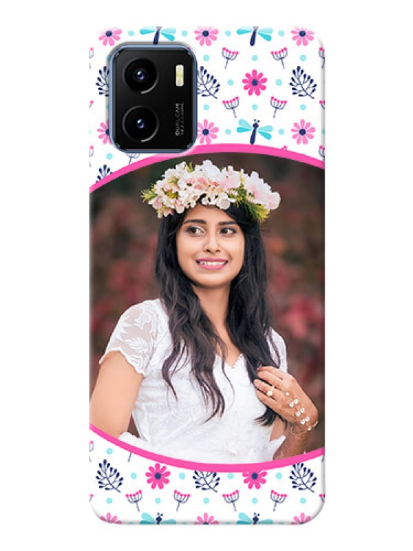 Custom Vivo Y15s Mobile Covers: Colorful Flower Design
