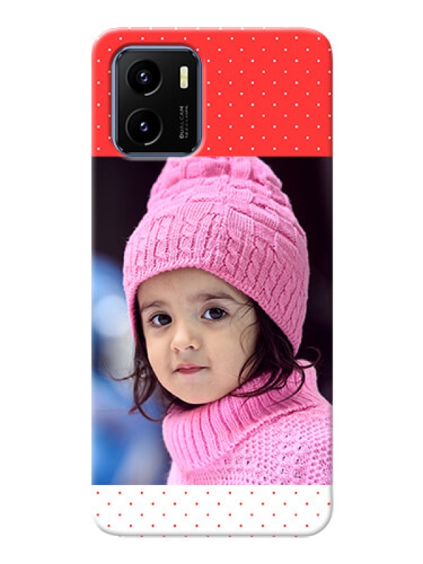 Custom Vivo Y15s personalised phone covers: Red Pattern Design