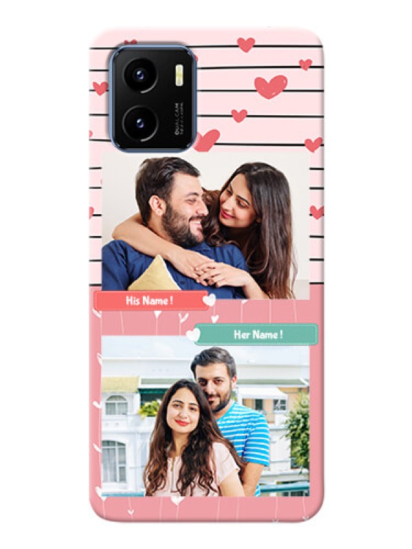 Custom Vivo Y15s custom mobile covers: Photo with Heart Design