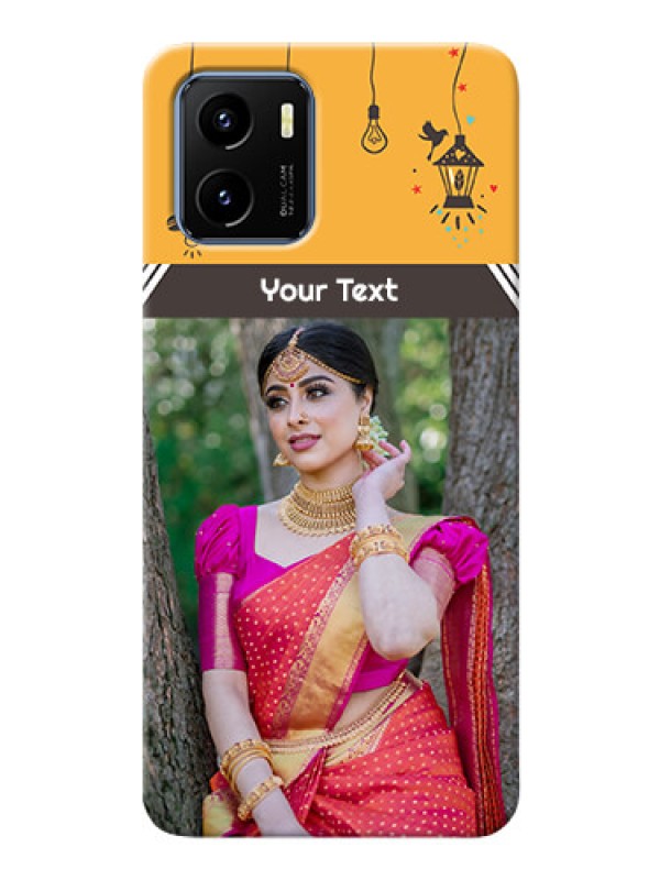 Custom Vivo Y15s custom back covers with Family Picture and Icons 