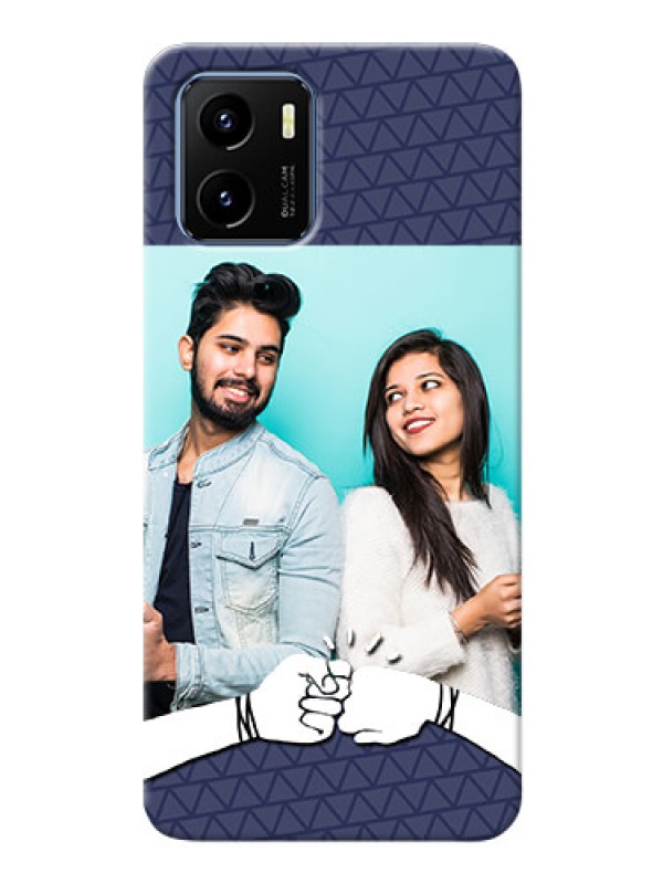 Custom Vivo Y15s Mobile Covers Online with Best Friends Design 
