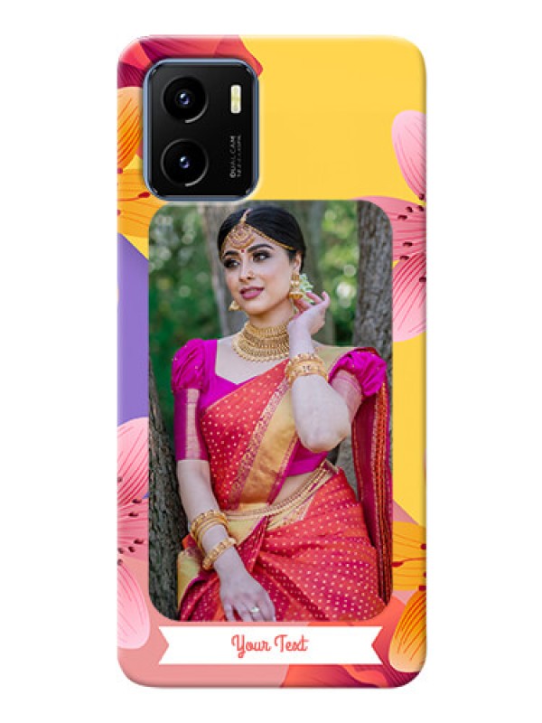 Custom Vivo Y15s Mobile Covers: 3 Image With Vintage Floral Design