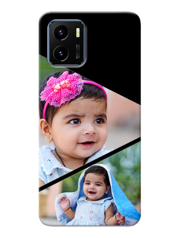 Custom Vivo Y15s mobile back covers online: Semi Cut Design