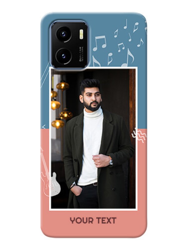 Custom Vivo Y15s Phone Back Covers with Color Musical Note Design