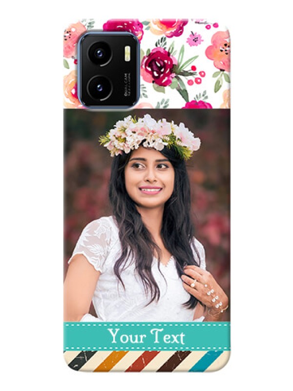 Custom Vivo Y15s Personalized Mobile Cases: Watercolor Floral Design