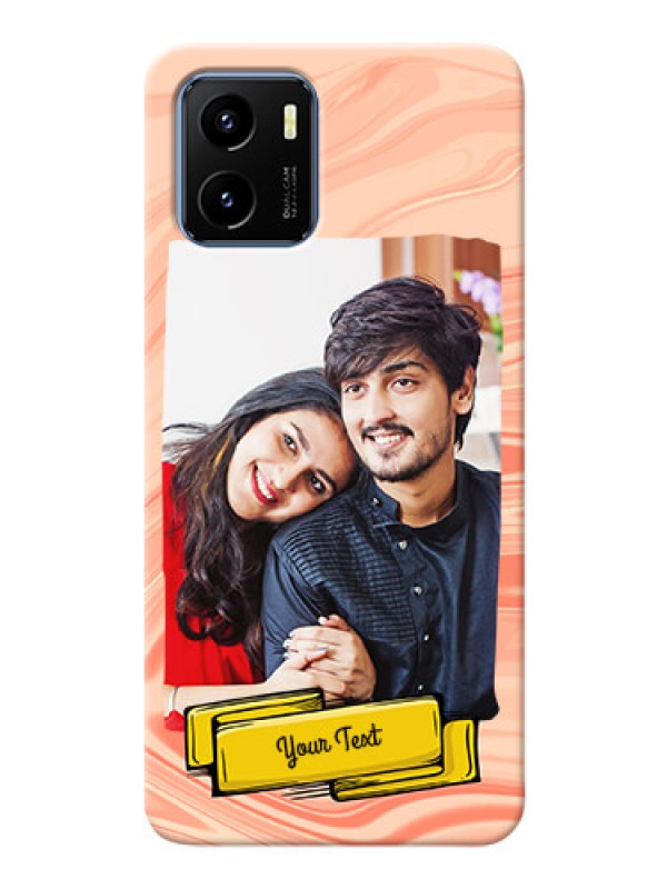 Custom Vivo Y15s Customized Phone Cases: Marble Texture Design