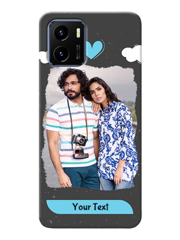 Custom Vivo Y15s Mobile Back Covers: splashes with love doodles Design