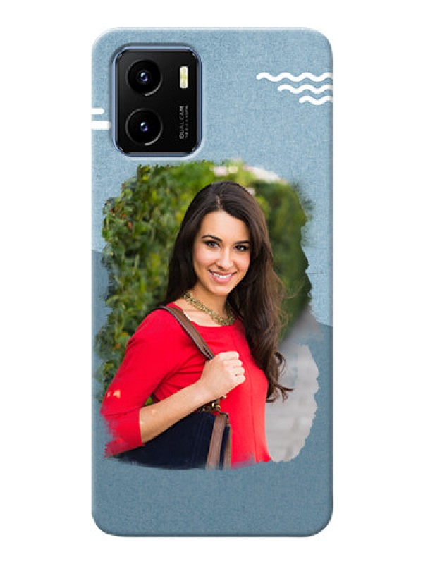 Custom Vivo Y15s custom mobile phone covers: Grunge Line Art Design