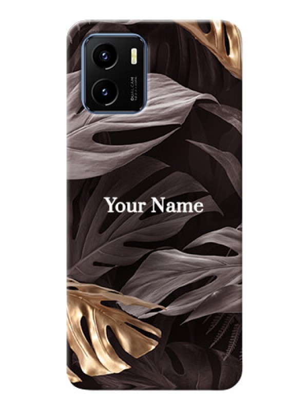Custom Vivo Y15S Mobile Back Covers: Wild Leaves digital paint Design