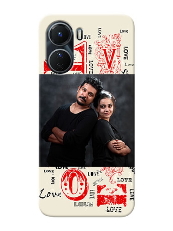 Custom Vivo Y16 mobile cases online: Trendy Love Design Case