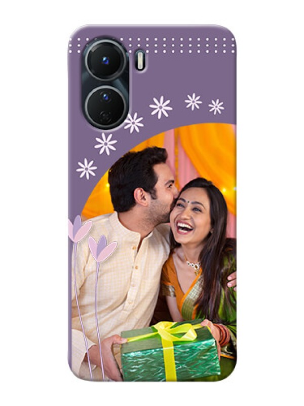 Custom Vivo Y16 Phone covers for girls: lavender flowers design 