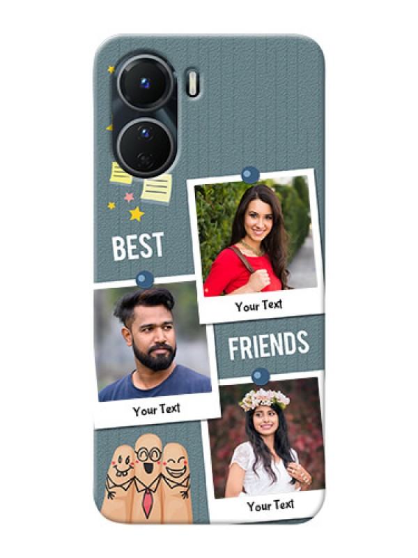 Custom Vivo Y16 Mobile Cases: Sticky Frames and Friendship Design