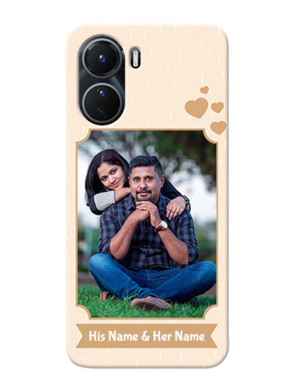 Custom Vivo Y16 mobile phone cases with confetti love design 