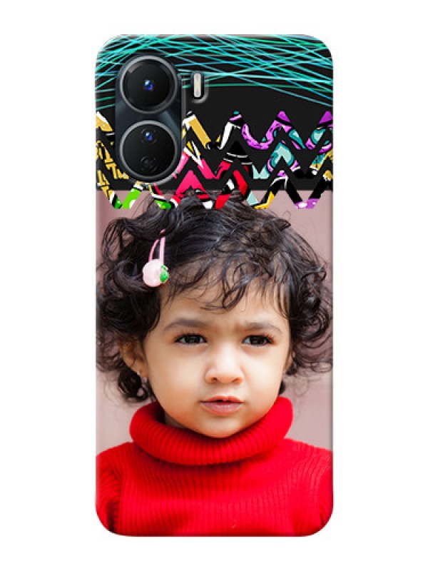 Custom Vivo Y16 personalized phone covers: Neon Abstract Design