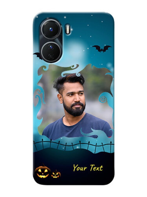 Custom Vivo Y16 Personalised Phone Cases: Halloween frame design
