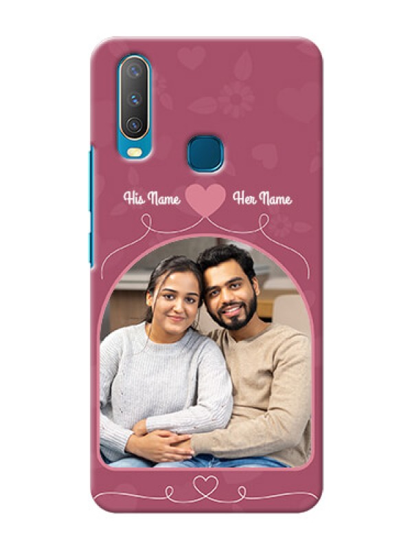 Custom Vivo Y17 mobile phone covers: Love Floral Design