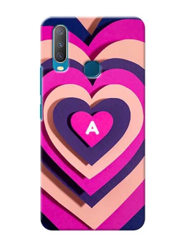 Custom Vivo Y17 Custom Mobile Case with Cute Heart Pattern Design