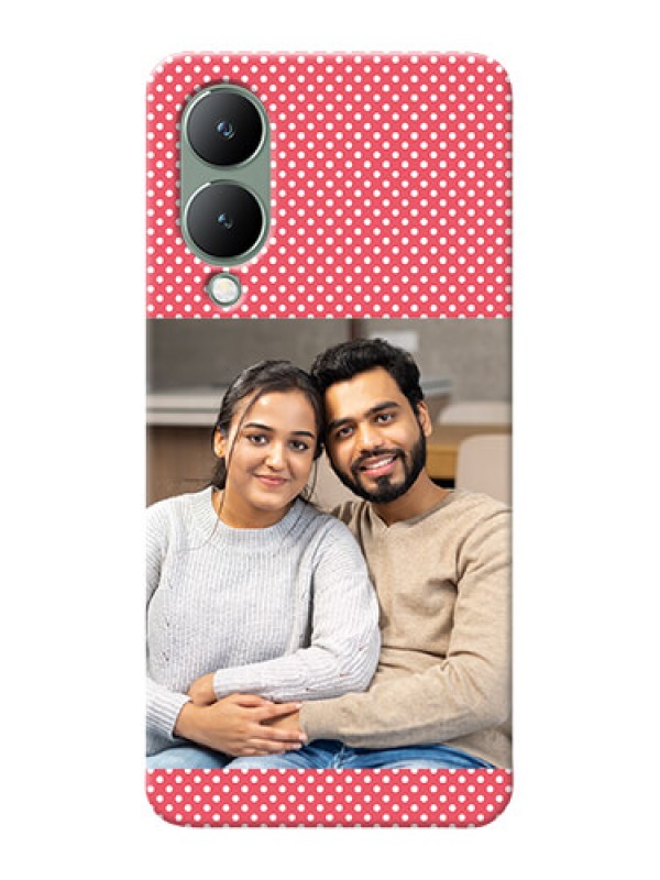 Custom Vivo Y17S Custom Mobile Case with White Dotted Design