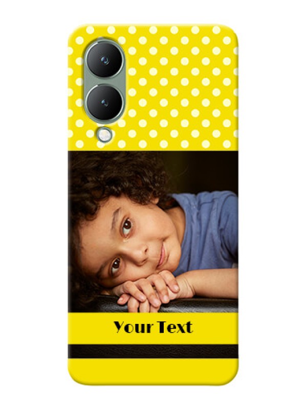 Custom Vivo Y17S Custom Mobile Covers: Bright Yellow Case Design