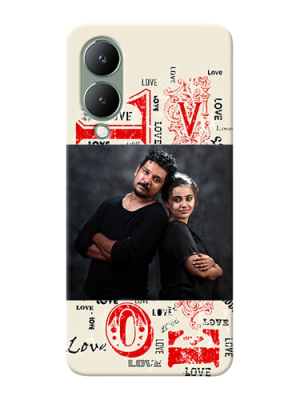 Custom Vivo Y17S mobile cases online: Trendy Love Design Case