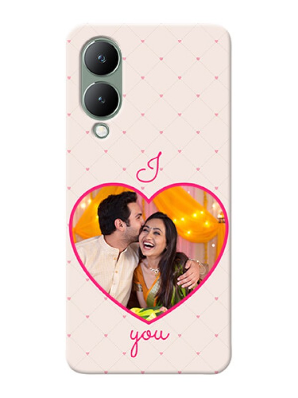 Custom Vivo Y17S Personalized Mobile Covers: Heart Shape Design