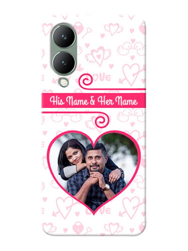 Custom Vivo Y17S Personalized Phone Cases: Heart Shape Love Design