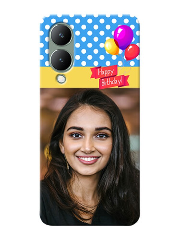 Custom Vivo Y17S custom mobile back covers: Happy Birthday Design