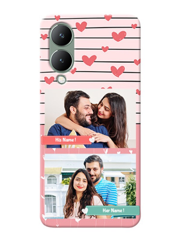 Custom Vivo Y17S custom mobile covers: Photo with Heart Design