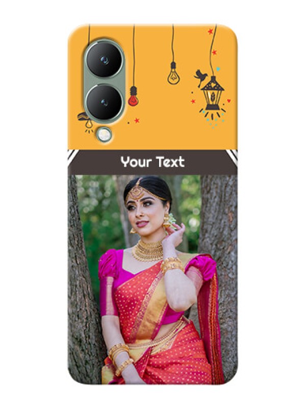 Custom Vivo Y17S custom back covers with Family Picture and Icons 