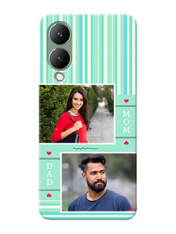 Custom Vivo Y17S custom mobile phone covers: Mom & Dad Pic Design