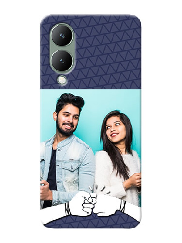 Custom Vivo Y17S Mobile Covers Online with Best Friends Design  