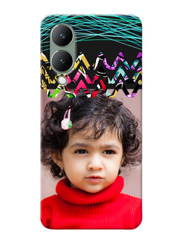 Custom Vivo Y17S personalized phone covers: Neon Abstract Design